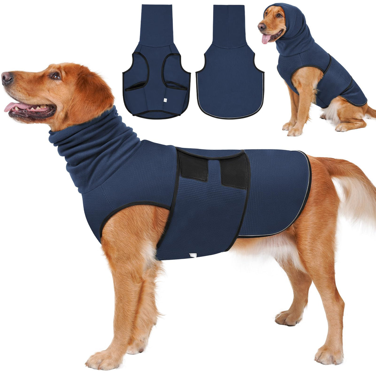 Dog Calming Shirt with Ear Hood
