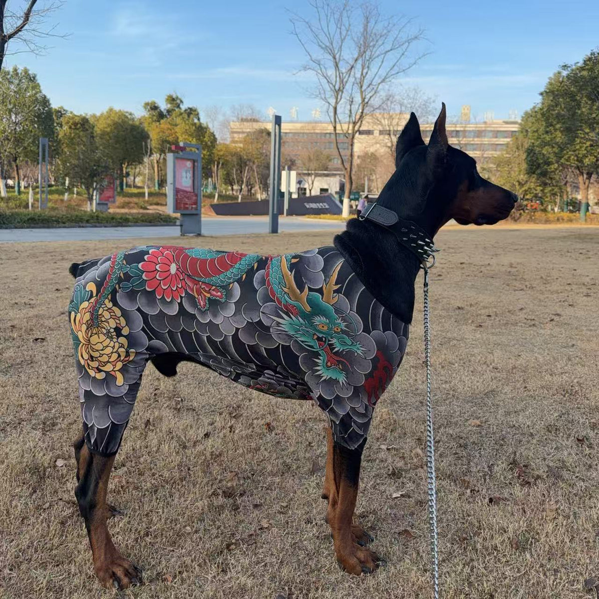 Tattoo Print Pet Bodysuit