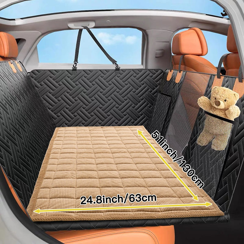 Plush Dog Back Seat Cover