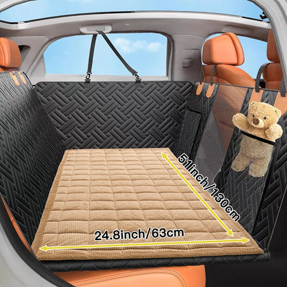 Plush Dog Back Seat Cover