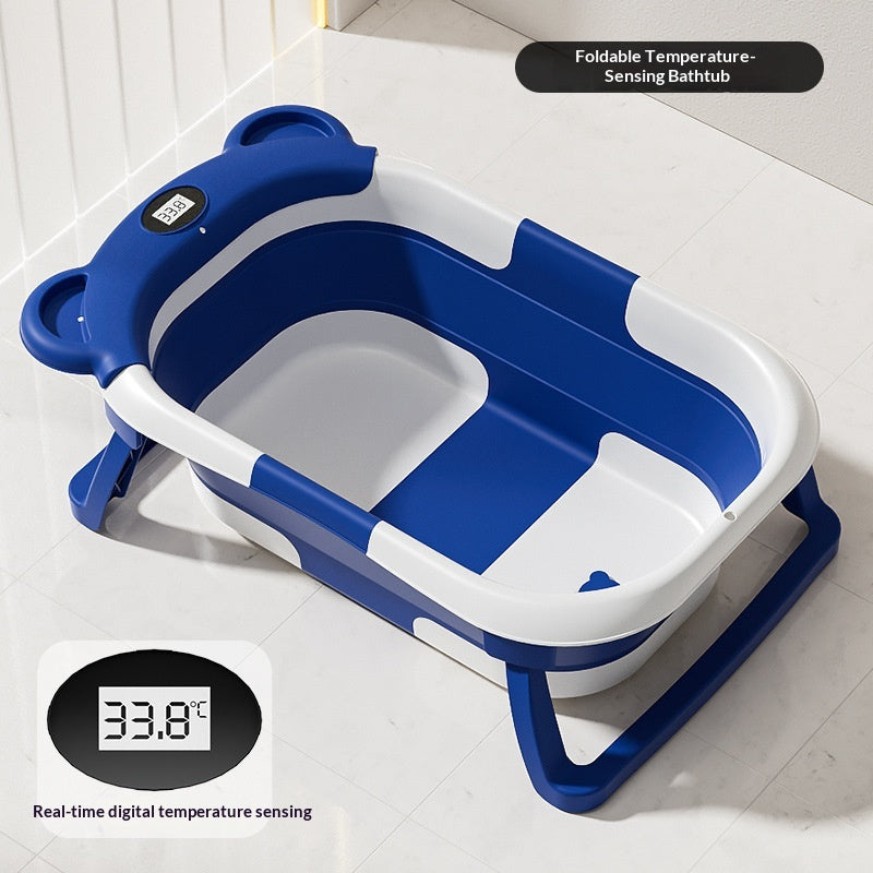 Collapsible Pet Bathtub with Digital Thermometer
