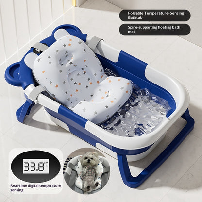Collapsible Pet Bathtub with Digital Thermometer