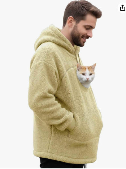 Pet Carrier Hoodie with Front Pouch