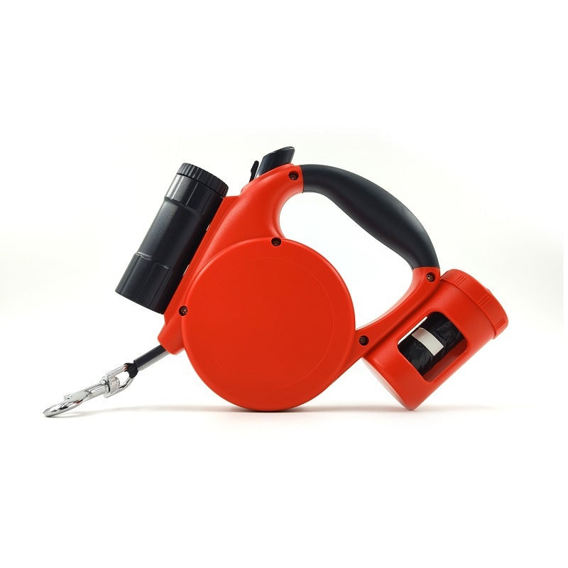 3-in-1 Retractable Dog Leash with Flashlight