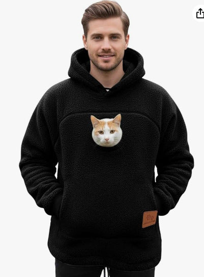 Pet Carrier Hoodie with Front Pouch