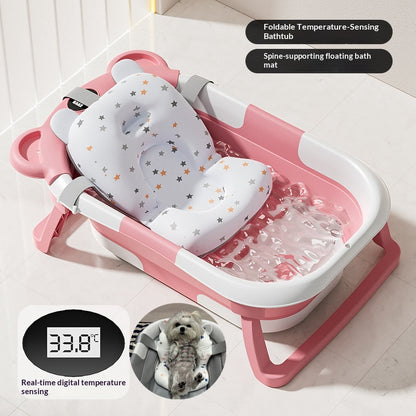 Collapsible Pet Bathtub with Digital Thermometer