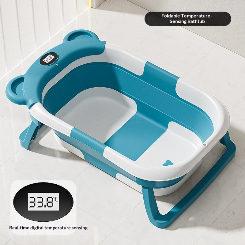 Collapsible Pet Bathtub with Digital Thermometer