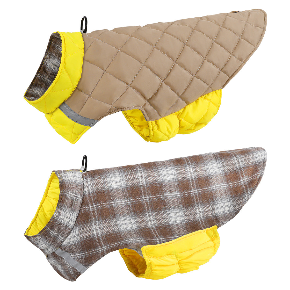 Reversible Quilted Dog Winter Coat