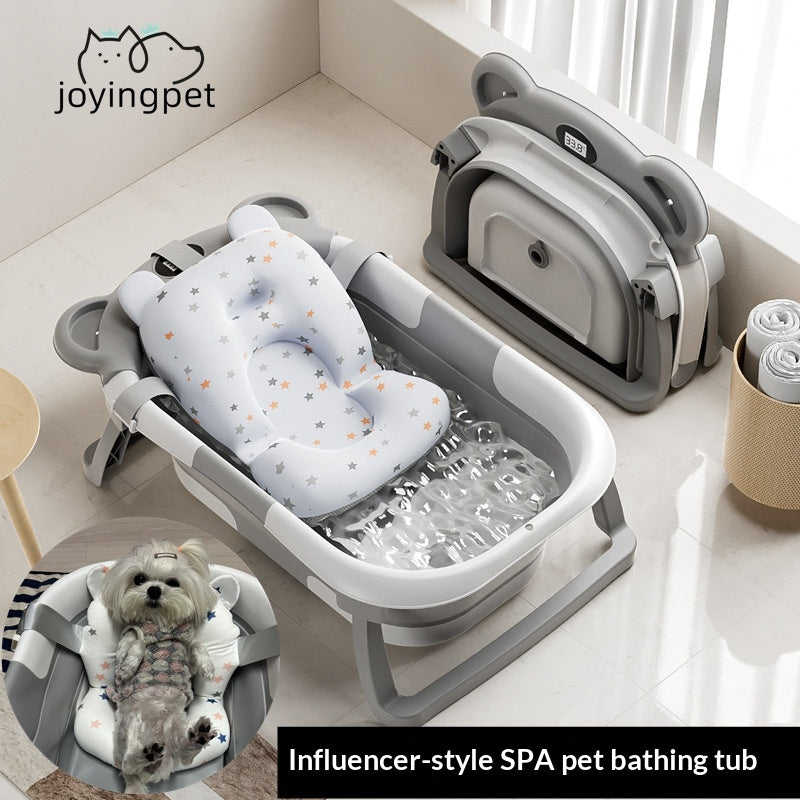 Collapsible Pet Bathtub with Digital Thermometer