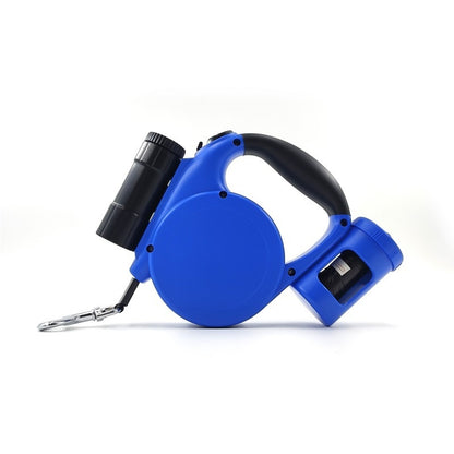3-in-1 Retractable Dog Leash with Flashlight