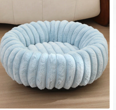 Plush Donut Dog & Cat Bed