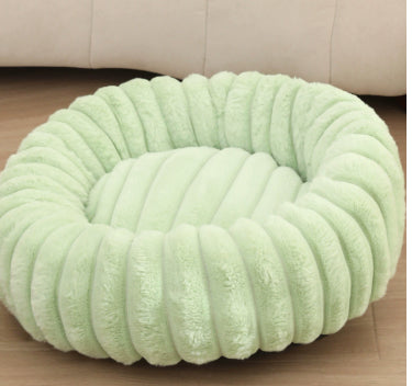 Plush Donut Dog & Cat Bed