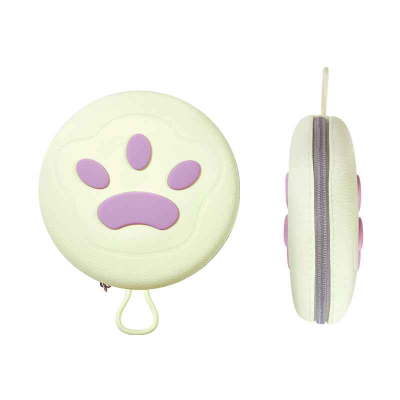 Paw-Shaped Collapsible Pet Travel Bowl Set