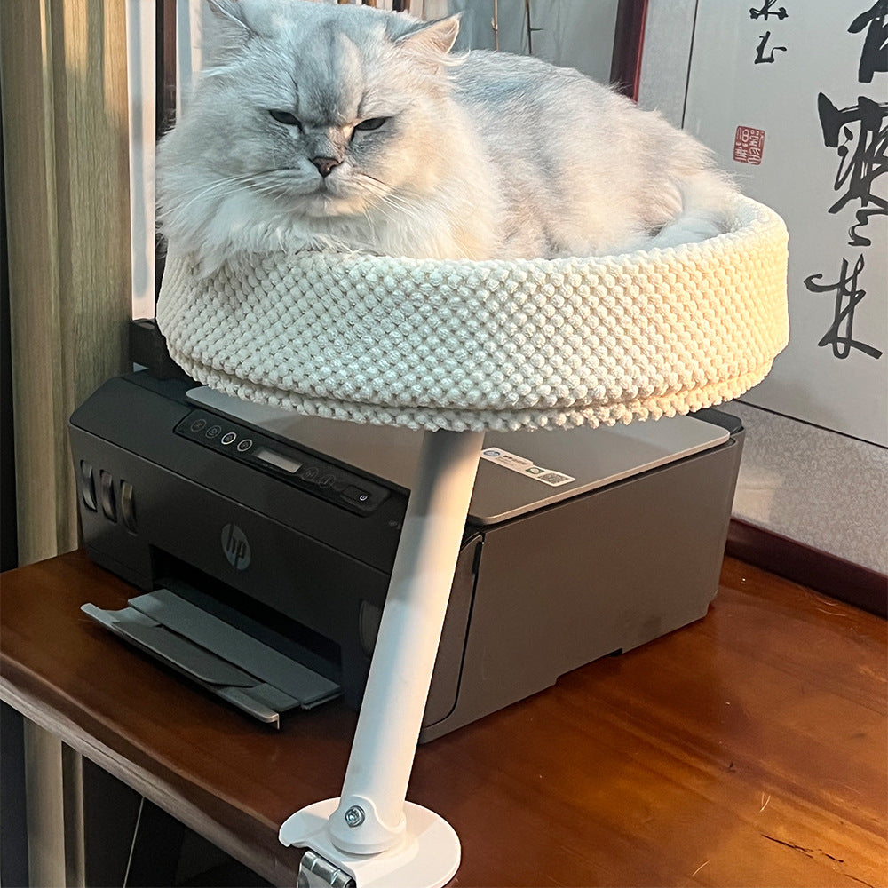 Clamp-On Desk Cat Perch