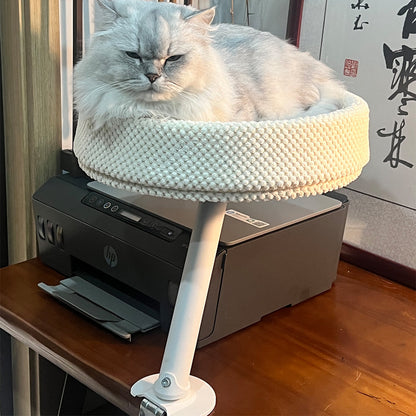 Clamp-On Desk Cat Perch
