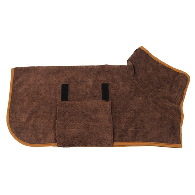 Quick-Dry Microfiber Dog Bathrobe