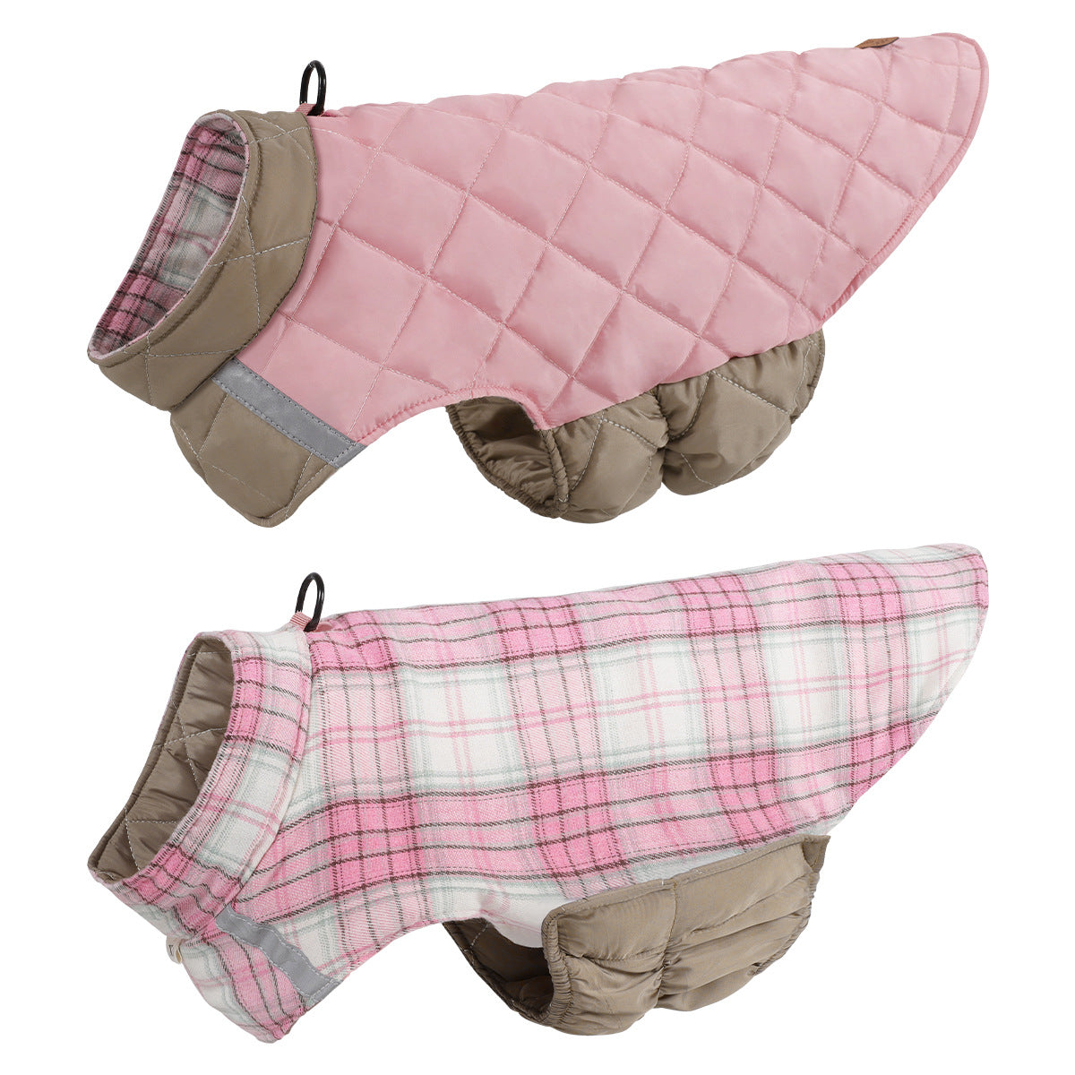 Reversible Quilted Dog Winter Coat