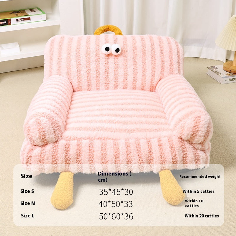 Cozy Pet Sofa Bed for Cats & Small Dogs