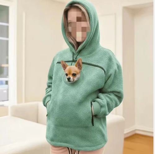 Pet Carrier Hoodie with Front Pouch