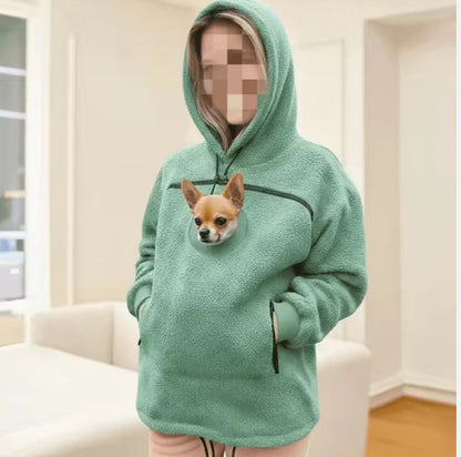 Pet Carrier Hoodie with Front Pouch