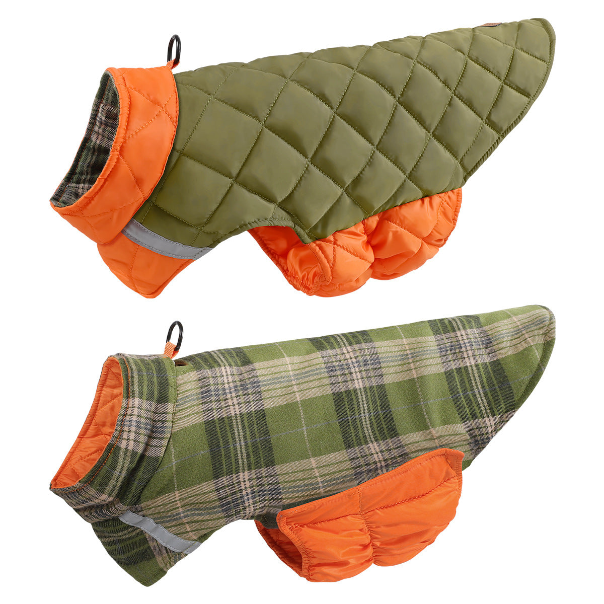 Reversible Quilted Dog Winter Coat