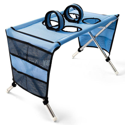 Foldable Pet Grooming Table with Leg Openings
