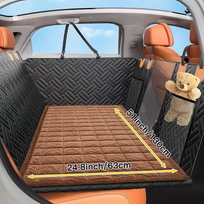 Plush Dog Back Seat Cover