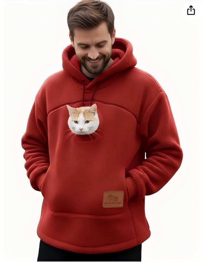 Pet Carrier Hoodie with Front Pouch