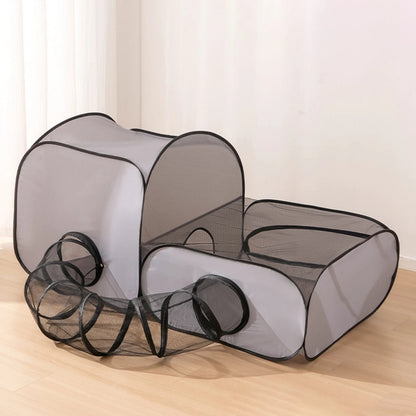 Indoor Cat Playpen with Tunnel & Tent
