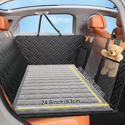 Plush Dog Back Seat Cover