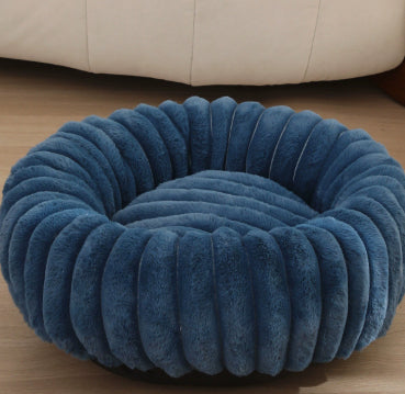 Plush Donut Dog & Cat Bed
