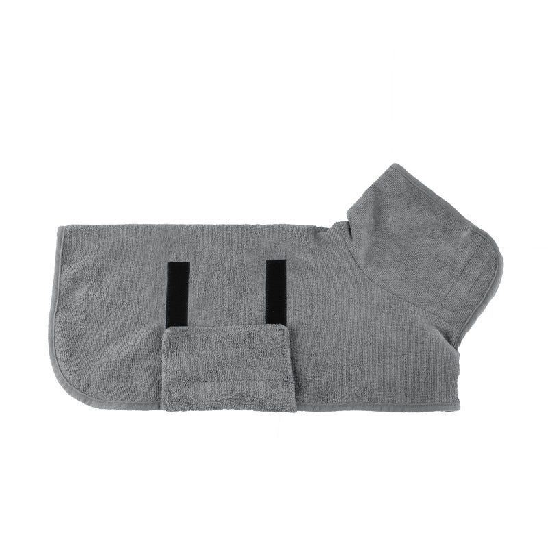 Quick-Dry Microfiber Dog Bathrobe