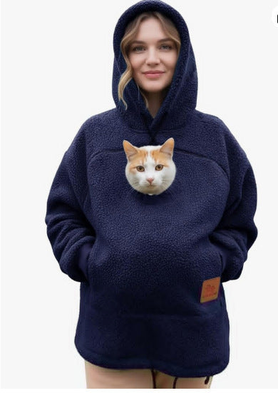 Pet Carrier Hoodie with Front Pouch