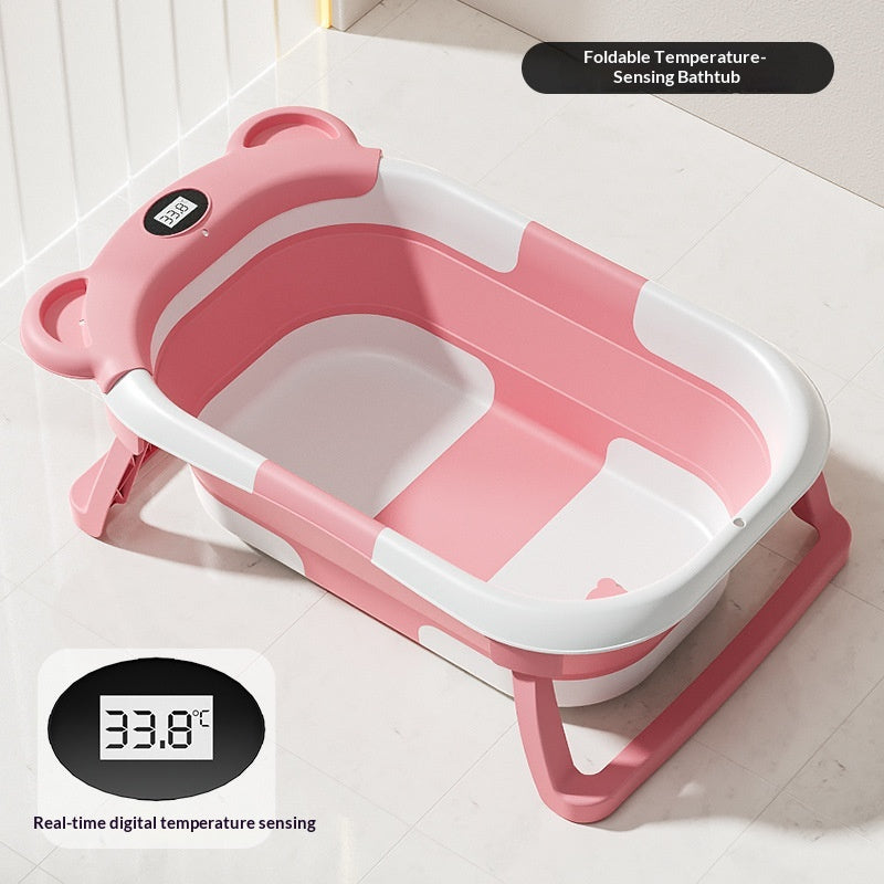 Collapsible Pet Bathtub with Digital Thermometer