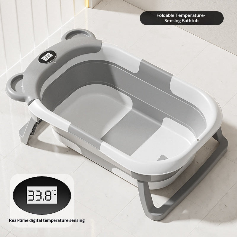 Collapsible Pet Bathtub with Digital Thermometer