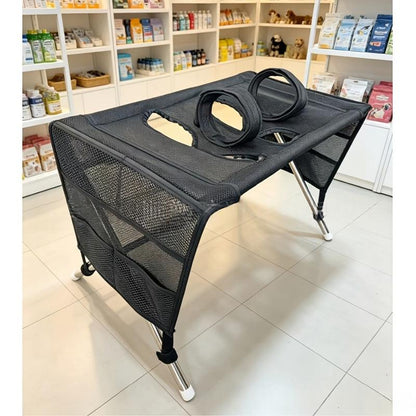 Foldable Pet Grooming Table with Leg Openings
