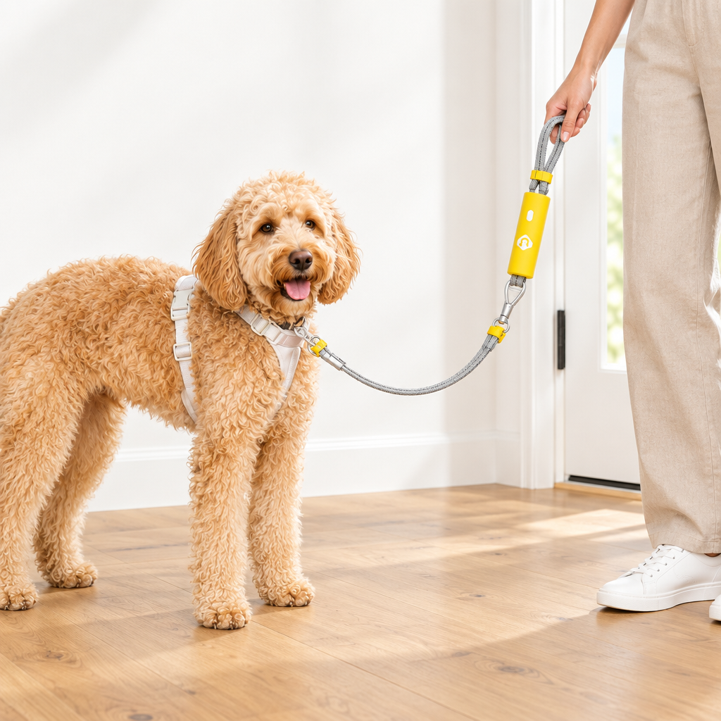 Hands-Free Dog Tether Leash for Cafes, Patios & Parks