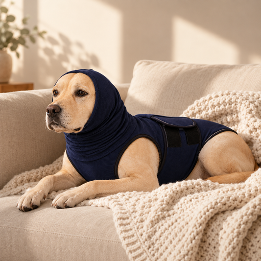 Dog Calming Shirt with Ear Hood