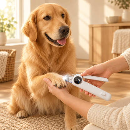 2-in-1 Dog & Cat Nail Clipper and Grinder with LED Light