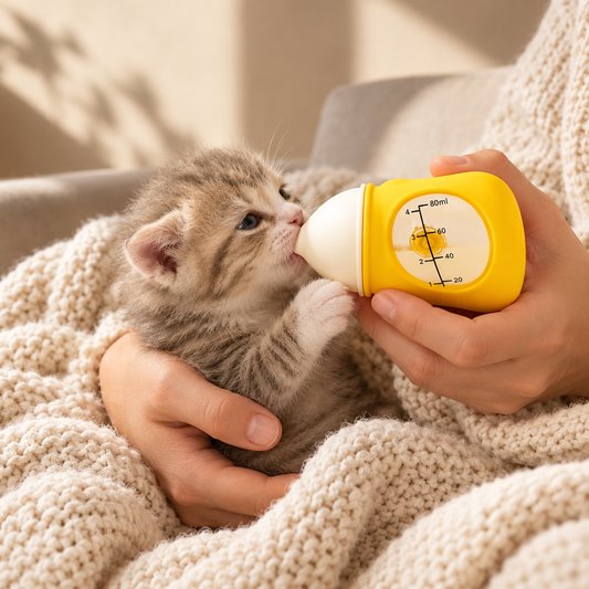 Anti-Choke Nursing Bottle for Newborn Puppies & Kittens