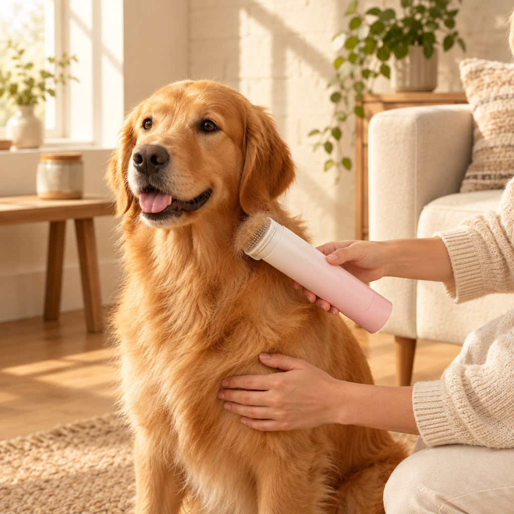 Self-Cleaning Pet Grooming Comb