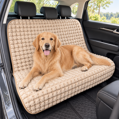 Plush Dog Back Seat Cover