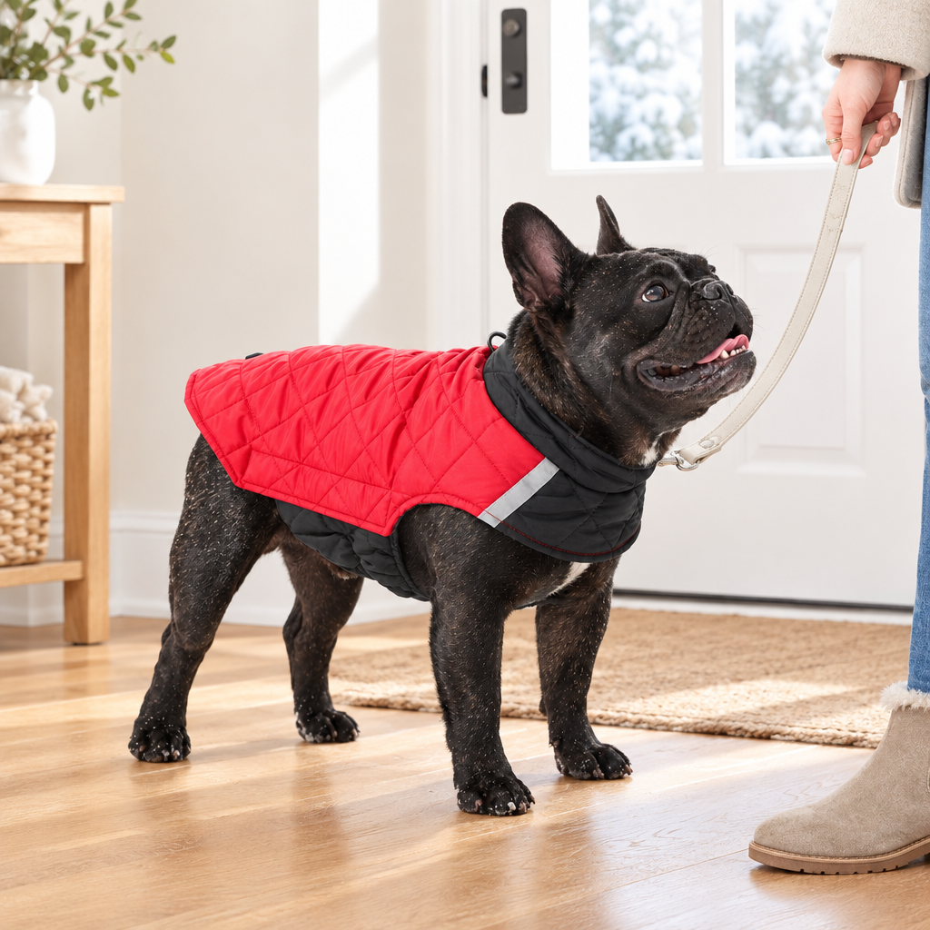 Reversible Quilted Dog Winter Coat