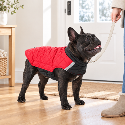 Reversible Quilted Dog Winter Coat