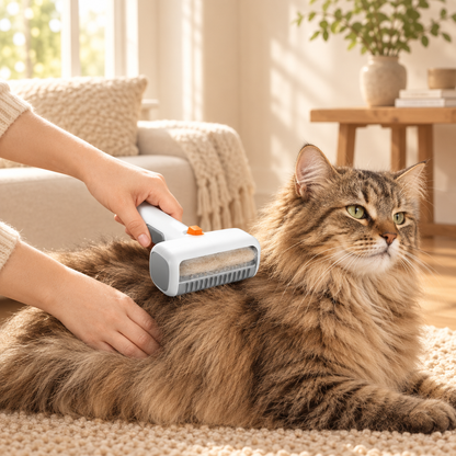 Self-Cleaning Deshedding Brush for Cats & Dogs