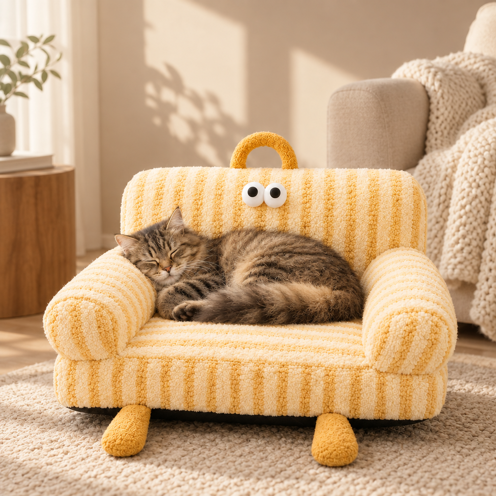Cozy Pet Sofa Bed for Cats & Small Dogs