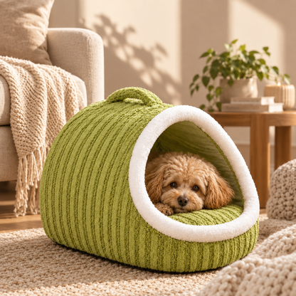 Warm Cave Dog Bed