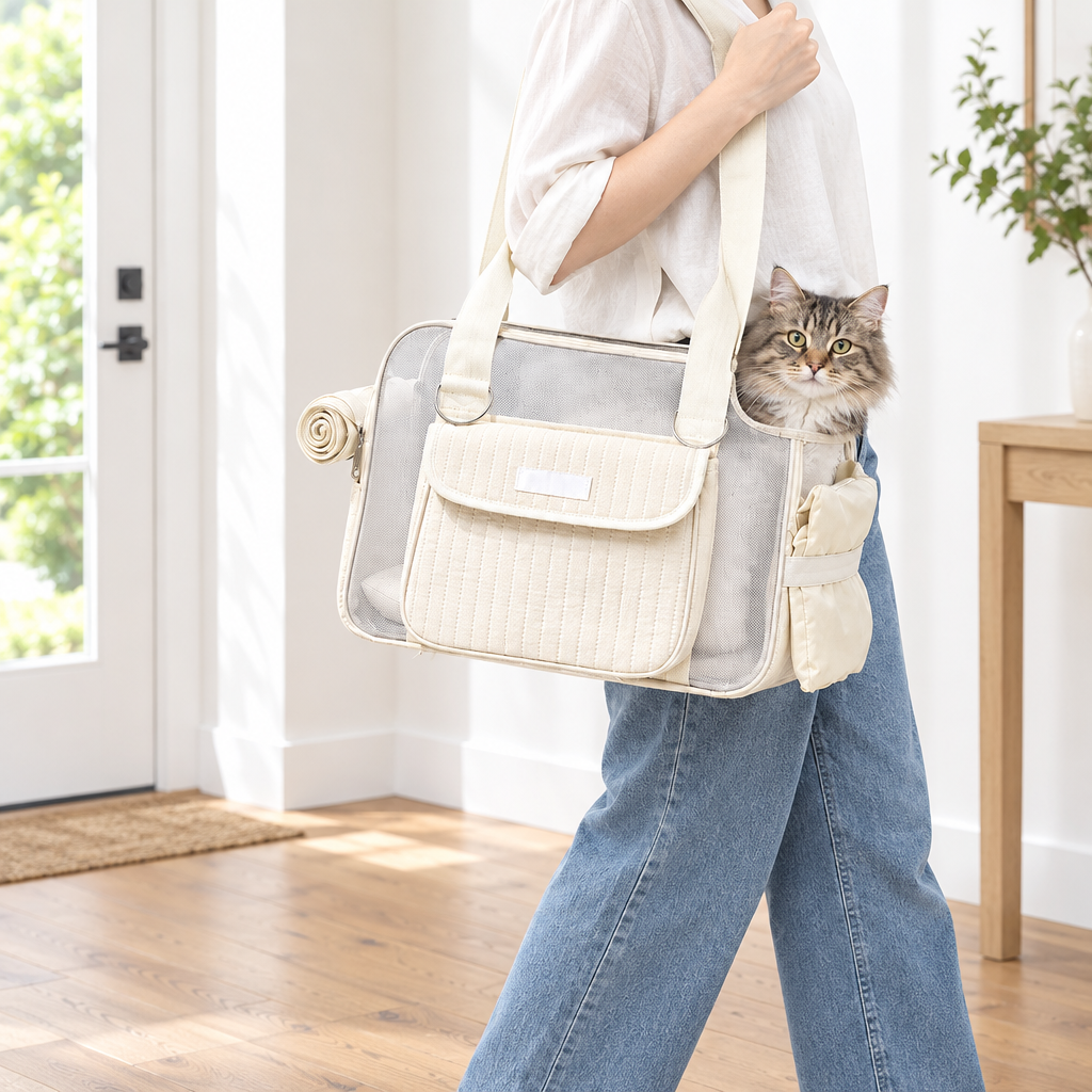 Breathable Mesh Pet Carrier Tote