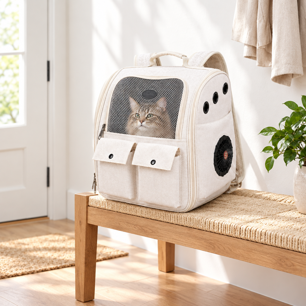Dual-Fan Cat Carrier Backpack
