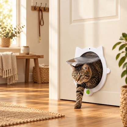 4-Way Locking Interior Cat Door